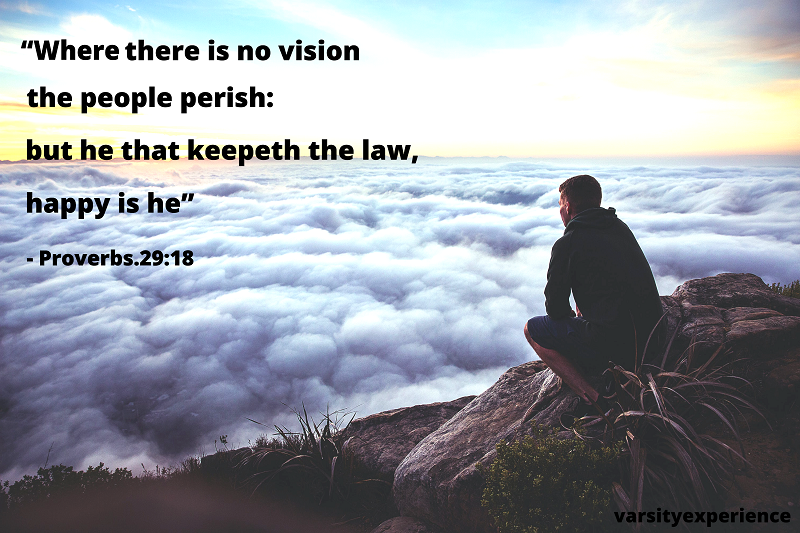 where there is no vision the people perish: but he that keepeth the law happy is he - proverbs.29:18